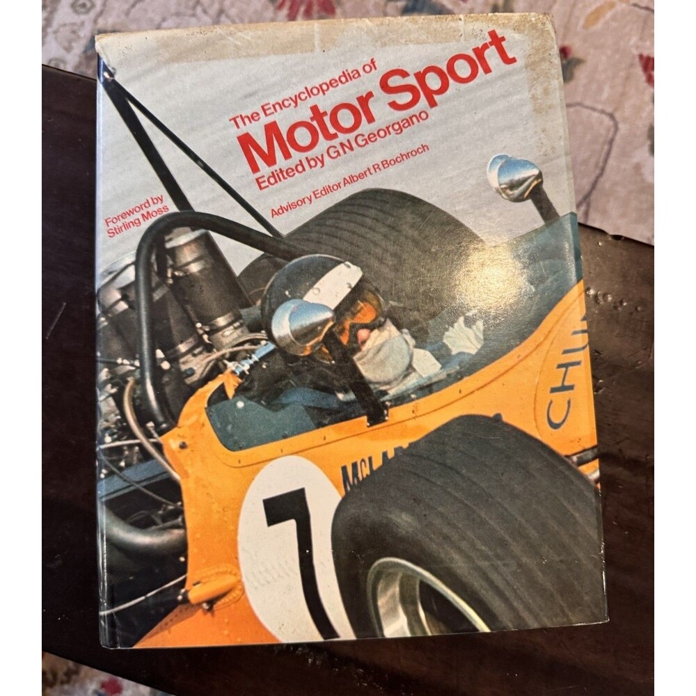 The encylopedia of Motor Sport by Nick Geordano,Hossier Indy 500 Signed